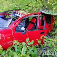 Машину викинуло на узбіччя і вдарило об дерево. Під Харковом - аварія з потерпілими