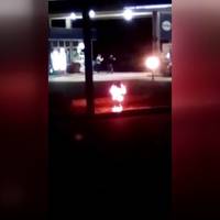 У Володимирі біля АЗС вночі горіли електрокабелі. ВІДЕО