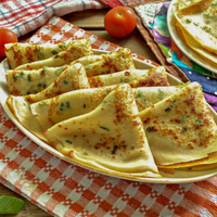 Млинці з зеленою цибулею