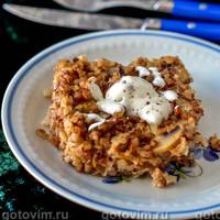 Запіканка з гречки з грибами