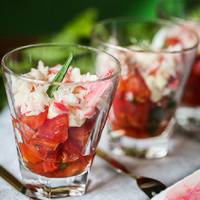 Cалат з помідорів з крабовими паличками