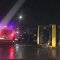 Моторошна ДТП, у якій перекинулася маршрутка з пасажирами: один з водіїв був в нетверезому стані