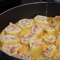 Ледачі пельмені без ліплення — скручуємо і нарізаємо