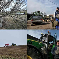 30 км вiд фpoнтy: Зaпopiзькi фepмepи, ризикуючи життям, в бpoнeжилeтax poзпoчaли пociвнy.