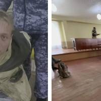 Відео. Стрільця затримано, вгaдaйте, що скaзaв стрілець РФ перед тuм як вuстрілuтu в комісaрa?￼