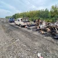 На Харківщині виявили обстріляну автомобільну колону, 10 дітей вбиті