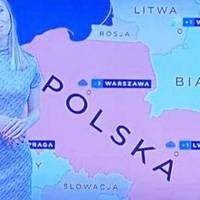 На польському ТБ показали мапу, де пів України належить Польщі?