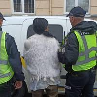 Вчинила ДТП та напала з мачете на авто поліцейських: на Львівщині затримали п'яну жінку