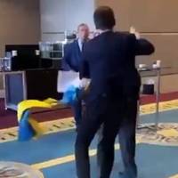 Український нардеп побив російського депутата за прапор на саміті ПАЧЕС (Відео)