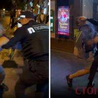 Попри трагедію у Дніпрі молодик накинувся з кулаками на поліцейських у Львові (відео)