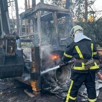 Атака по Київщині: спалахнула пожежа, в ДСНС показали фото