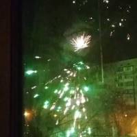 В Чернігові виламали двері і затримали чотирьох чоловіків, які запускали феєрверки з балкона (Відео)