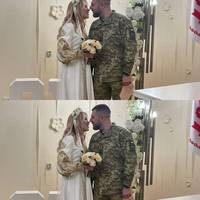 Мене запросили фотографом на весілля. Однак, я ж до останнього не знала, що наречені – то військові. У мене аж сльози на очі наверталися, коли їх побачила