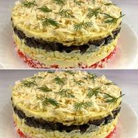 Рецепт дивовижного салату з крабовими паличками і грибами «Звана вечеря»