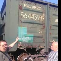 Ветерани  АТО заблокували російський потяг із вугіллям на Львівщині (фото)