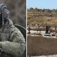 Танками їхали прямо по могилах: під Маріуполем російські окупанти зруйнували кладовище. Фото